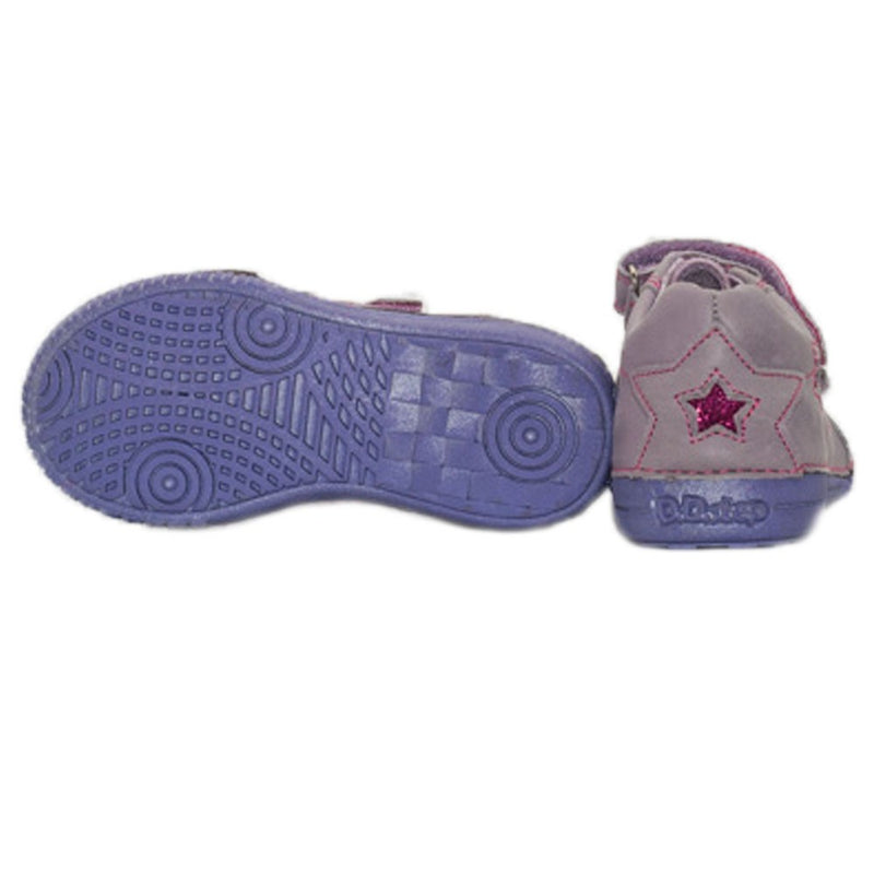 Pantofi inchisi cu scai, D.D.step, Stars, mov, 036-703B - 4Kids Romania