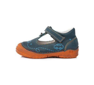 Pantofiori model masinute, D.D.step, decupati, gri inchis, 038-255A