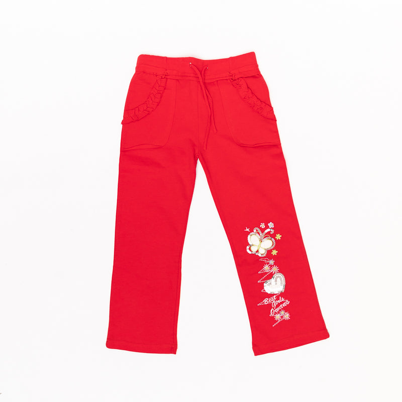 Pantalon rosu fete - 2053
