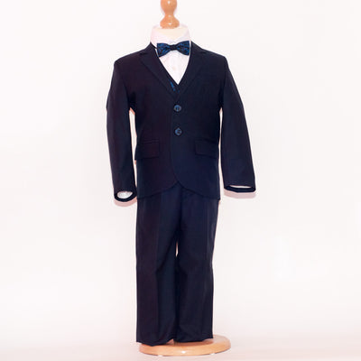 Costum elegant baieti, Montella, 5 Piese, MC-6011, Bleumarin