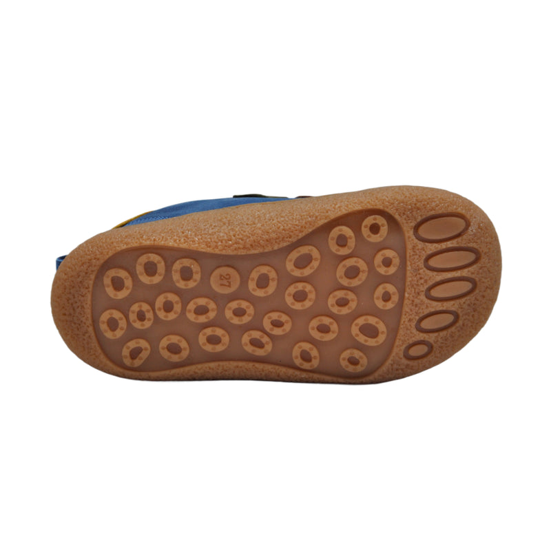 Pantofi baieti, Vuudy, piele naturala, comozi, albastri, CMP502
