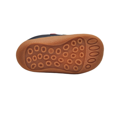 Pantofi baieti, Vuudy, piele naturala, comozi, bleumarin-rosu, CMP502