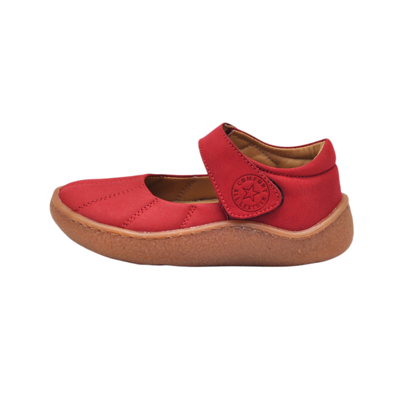 Pantofi decupati fete, Vuudy, piele naturala, comozi, rosii, CMP511