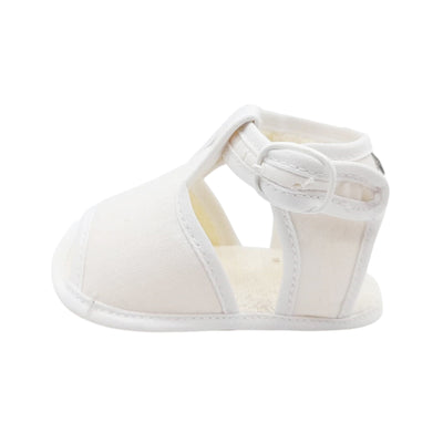 Sandale bebelusi din material textil, Cuquito, albe, 50635-010