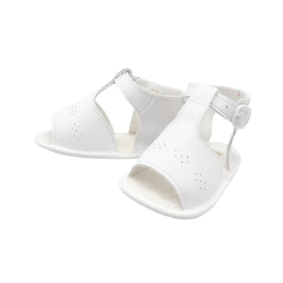 Sandale bebelusi din piele, Cuquito, usoare, albe, 50608-010