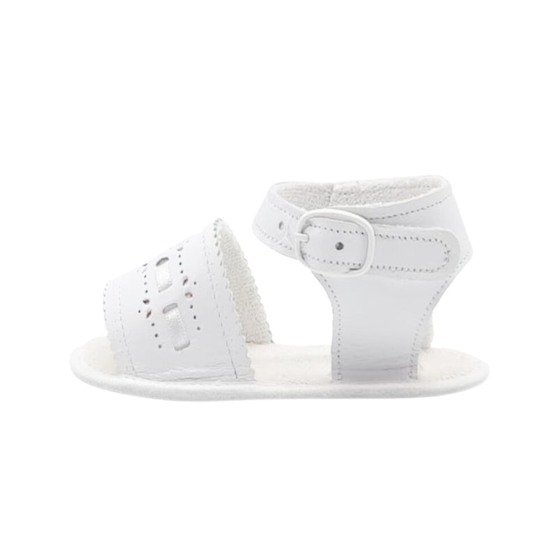 Sandale fetite cu perforatii, Cuquito, albe, 50605-010
