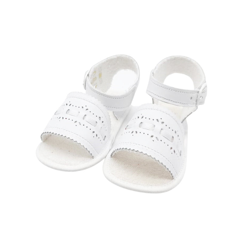 Sandale fetite cu perforatii, Cuquito, albe, 50605-010