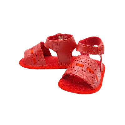 Sandale fetite cu perforatii, Cuquito, rosii, 50605-002