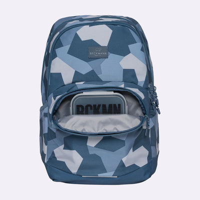 Ghiozdan, rucsac ergonomic, 30L, Sport Junior Blue Camo