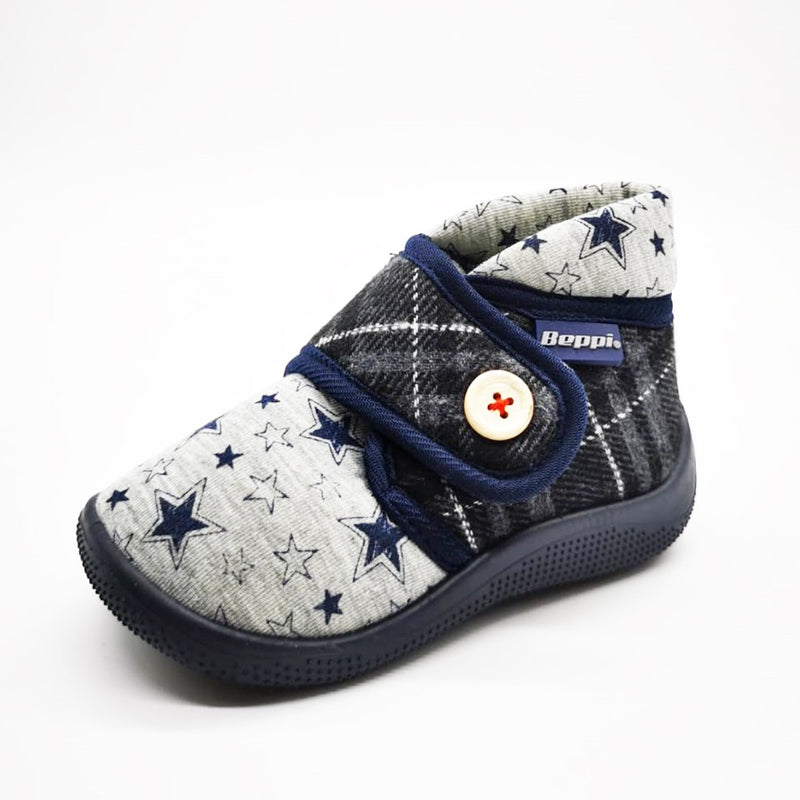 Pantofi interior cu stele copii, Beppi, flexibili, 2158513 - 4Kids Romania