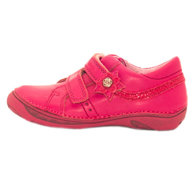 Pantofi flexibili din piele, D.D.step, roz, 046-600 - 4Kids Romania