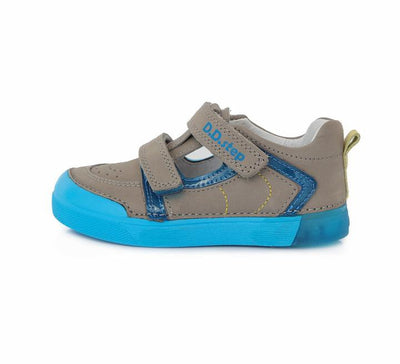 Pantofi copii, D.D.step, decupati, usori, gri, 068-477A - 4Kids Romania