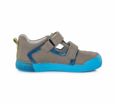 Pantofi copii, D.D.step, decupati, usori, gri, 068-477A - 4Kids Romania