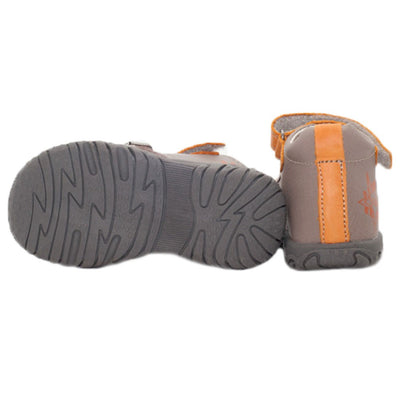 Sandale cu Talpa Flexibila, D.D.step, pentru Baieti, din Piele, Maro, AC625-24A - 4Kids Romania
