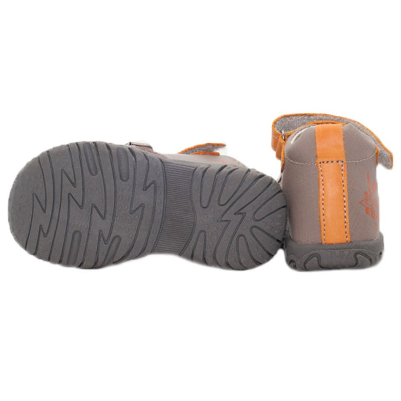 Sandale cu Talpa Flexibila, D.D.step, pentru Baieti, din Piele, Maro, AC625-24A - 4Kids Romania