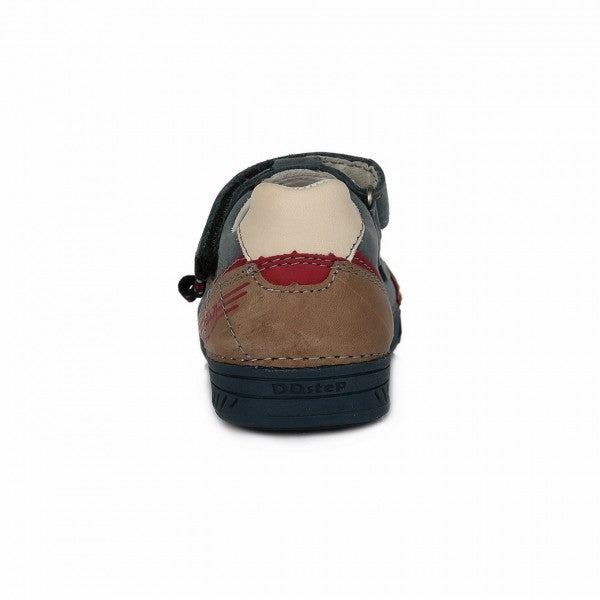 Pantofi decupati flexibili, D.D.step, baieti, gri, 040-438 - 4Kids Romania