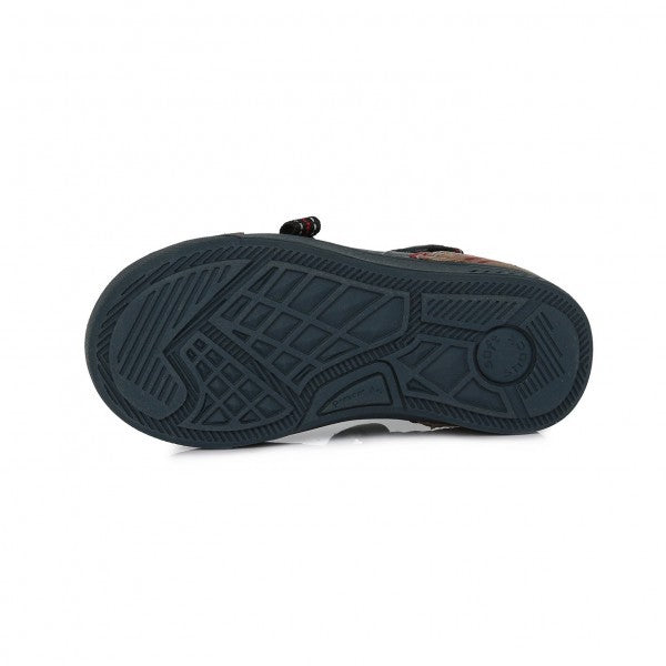 Pantofi decupati flexibili, D.D.step, baieti, gri, 040-438 - 4Kids Romania