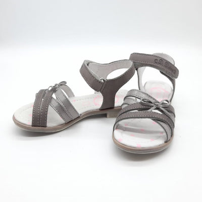 Sandale din Piele, D.D.step, pentru Fete, cu Scai, Gri, K356-6000 - 4Kids Romania