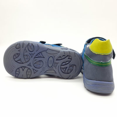 Sandale cu Scai Baieti, D.D.step, din Piele, Usoare, Albastre, AC290-7040A - 4Kids Romania