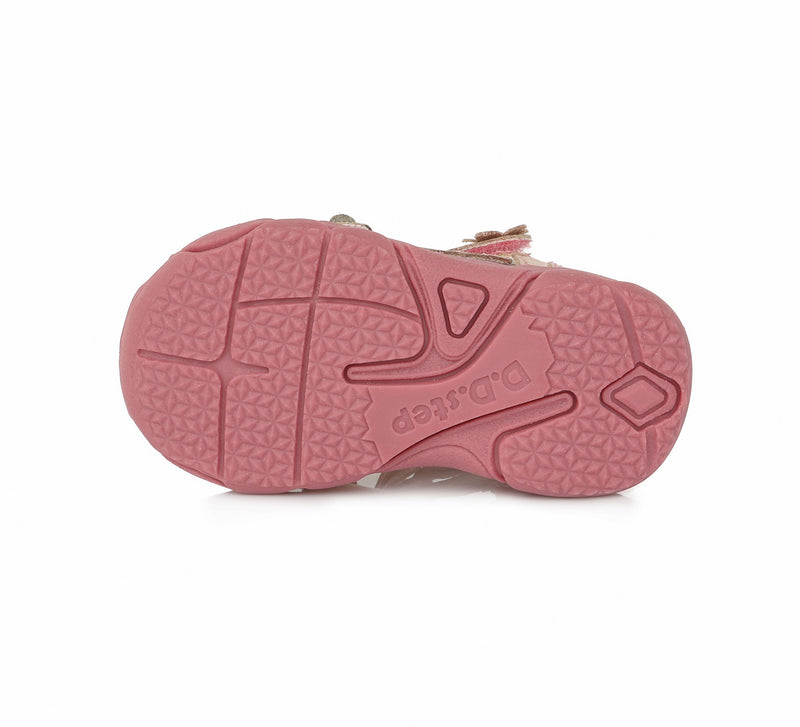 Sandale din Piele Fetite, D.D.step, Inchise, Cu Scai, Roz, AC64-826E - 4Kids Romania