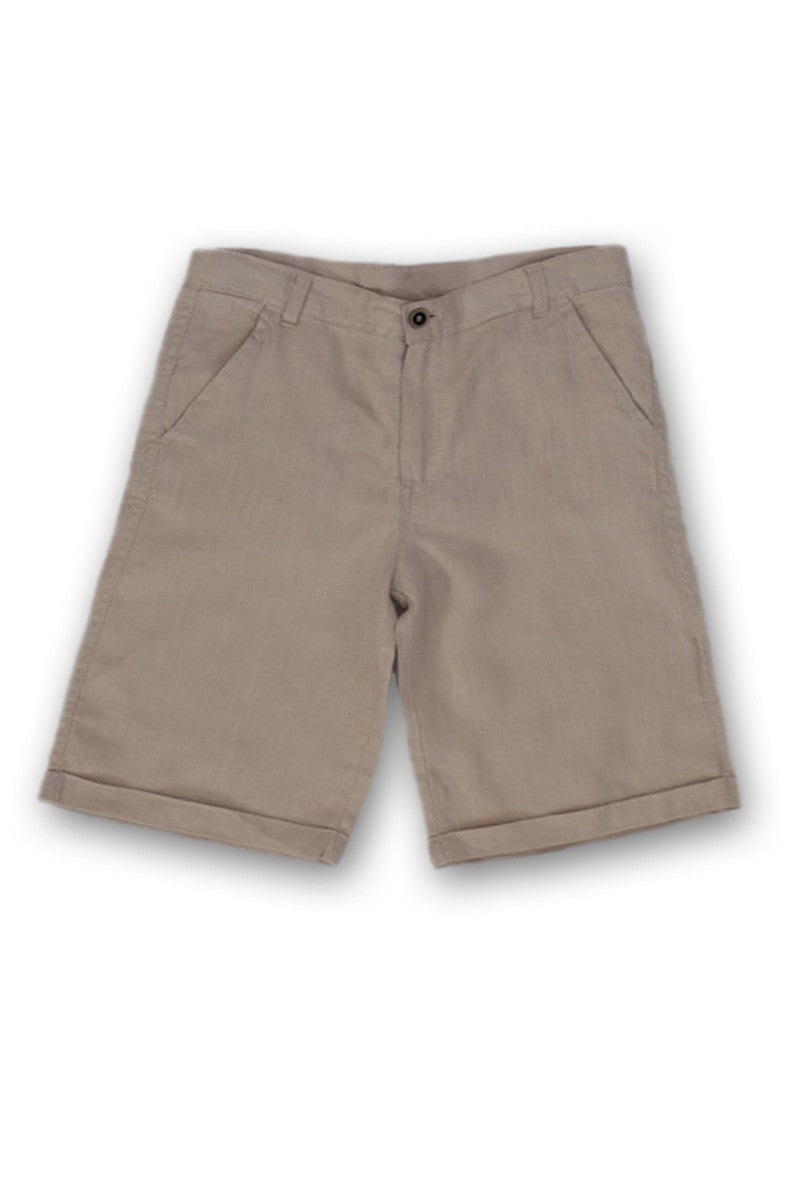 Pantaloni scurti din in baieti, Wooloo Mooloo, gri, 51332-4 - 4Kids Romania