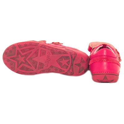 Pantofi flexibili din piele, D.D.step, roz, 046-600 - 4Kids Romania