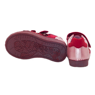 Pantofi tip tenisi, D.D.step, fete, cu scai, rosii, 043-507B - 4Kids Romania