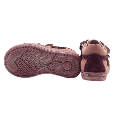 Pantofi din piele inchisi, D.D.step, Heart, mov, 040-10B - 4Kids Romania