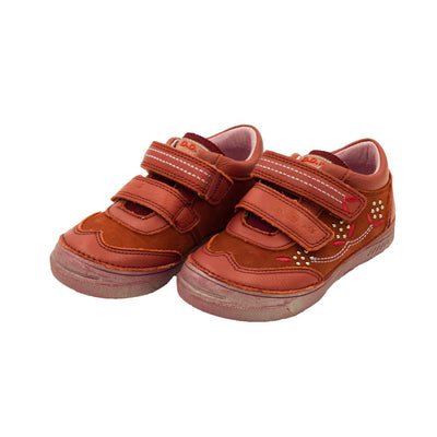 Pantofiori cu scai si model, D.D.step, rosii, 040-17A - 4Kids Romania