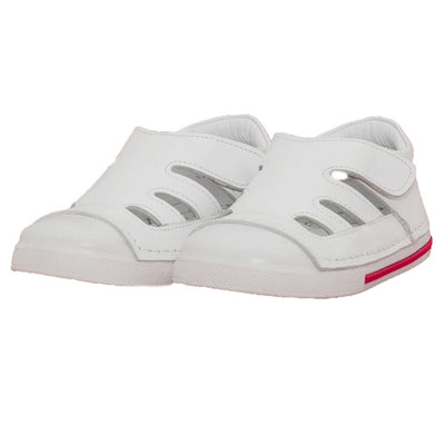 Pantofiori decupati flexibili, 4Kids, fetite, albi, 01 - 4Kids Romania