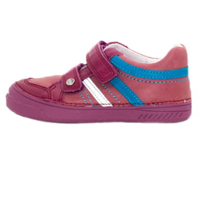 Pantofiori inchisi fete, D.D.step, cu scai, roz inchis, 040-421C - 4Kids Romania