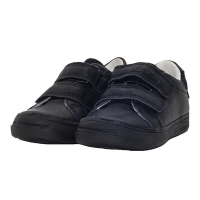 Pantofi cu scai din piele naturala, D.D.step, negri, 040-441C - 4Kids Romania