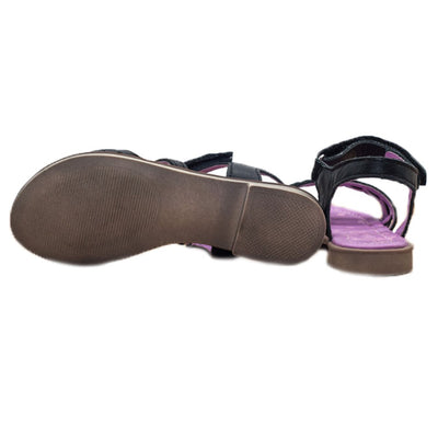 Sandale Elegante Fetite, D.D.step, din Piele, cu Scai, Negre, K356-6001A - 4Kids Romania