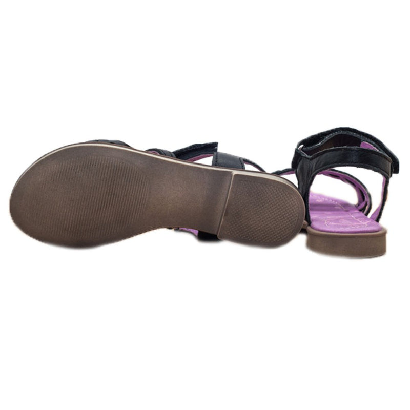 Sandale Elegante Fetite, D.D.step, din Piele, cu Scai, Negre, K356-6001A - 4Kids Romania