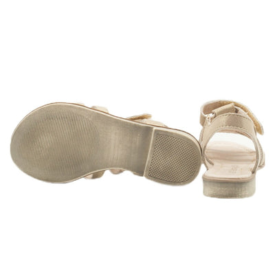 Sandale din Piele, D.D.step, Elegante, Talpa Subtire, Crem, K356-1 - 4Kids Romania