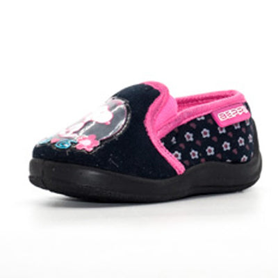 Pantofiori de interior fetite, Beppi, flexibili, bleumarin, 2128630 - 4Kids Romania