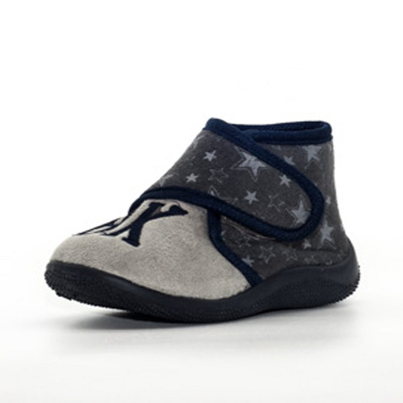 Pantofi interior cu stele baieti, Beppi, din textil, 2158543 - 4Kids Romania