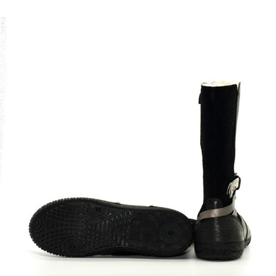 Cizme flexibile fetite, D.D.step, din piele, negre, 036-53A - 4Kids Romania