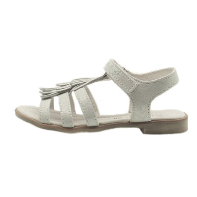 Sandale din Piele, D.D.step, Elegante, Talpa Subtire, Albe, K356-1B - 4Kids Romania
