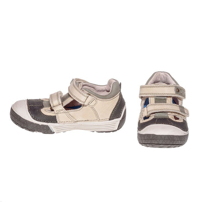 Pantofiori flexibili, D.D.step, cu scai, kaki, 022-33 - 4Kids Romania