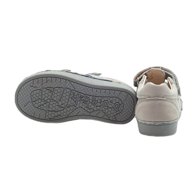 Pantofi tip tenisi, D.D.step, decupati, gri, 043-13 - 4Kids Romania
