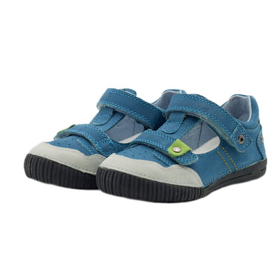 Pantofi baietei, D.D.step, din piele naturala, albastri, 036-59A - 4Kids Romania