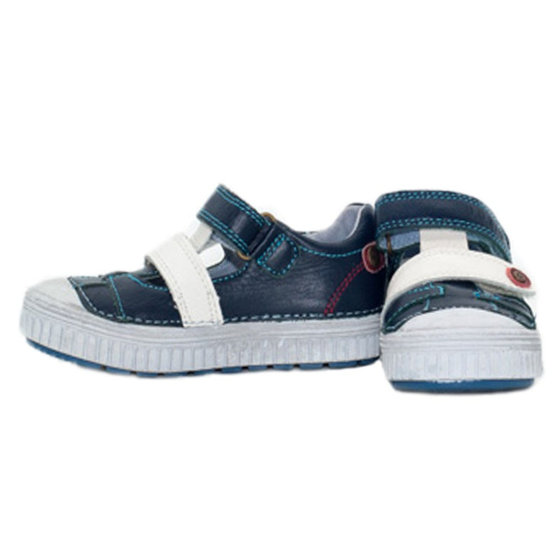 Pantofi decupati copii, D.D.step, usori, bleumarin, 033-8A - 4Kids Romania
