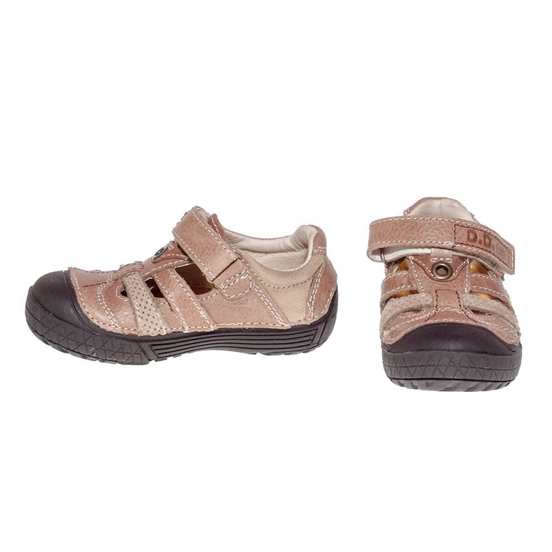 Pantofiori decupati, D.D.step, talpa flexibila, maro, 022-14B - 4Kids Romania