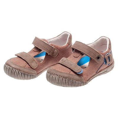 Pantofi decupati cu scai, D.D.step, flexibili, maro, 036-43A - 4Kids Romania