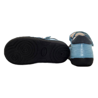 Pantofiori cu aspect lucios, D.D.step, albastri, 015-146A - 4Kids Romania