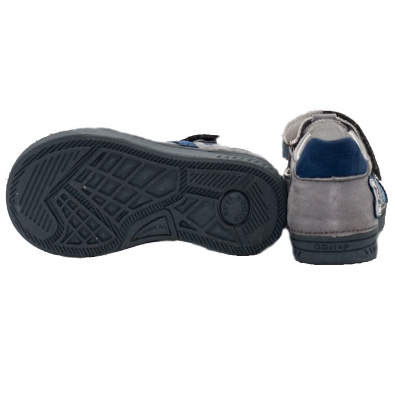 Pantofi din piele decupati, D.D.step, albastri, 040-414 - 4Kids Romania