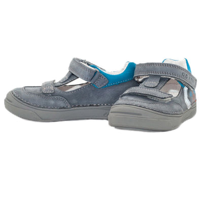 Pantofi copii, D.D.step, decupati, gri, 040-412B - 4Kids Romania