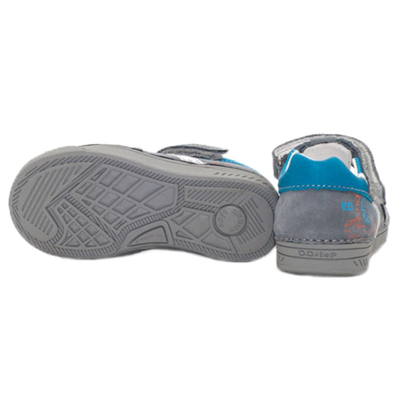 Pantofi copii, D.D.step, decupati, gri, 040-412B - 4Kids Romania