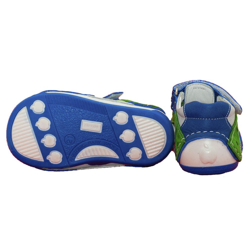 Pantofiori decupati, 4Kids, prindere dubla scai, albastri, 046 - 4Kids Romania